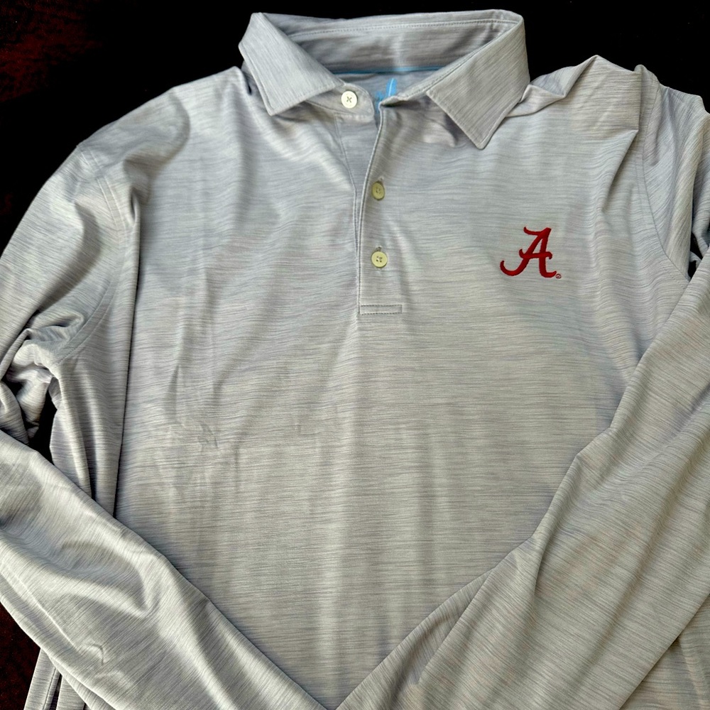 Johnnie O featherweight Alabama dress pullover long sleeve shirt.
